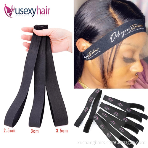 Custom frontal slayer head bands elastic melt bands for wigs edge slayers lace holder head wrap hair accessories